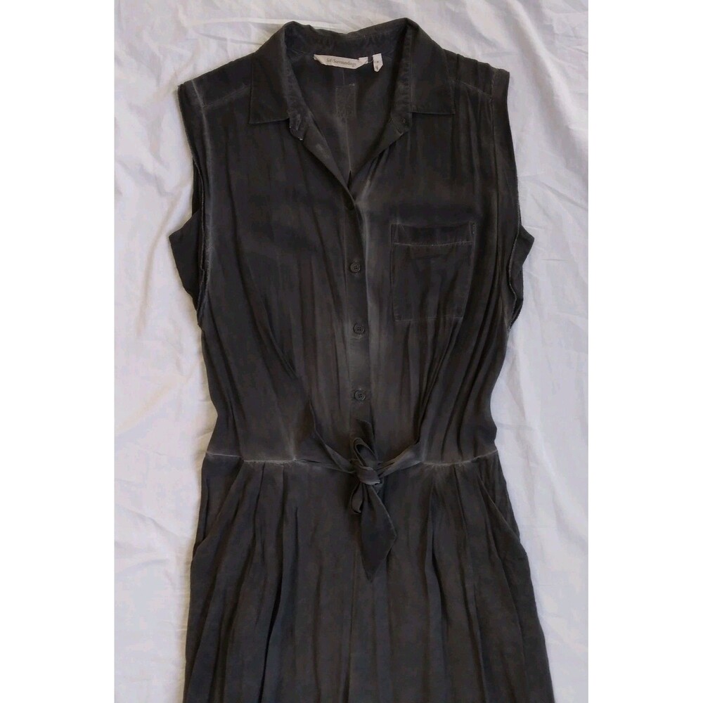 Soft Surroundings Camilla Jumpsuit Gray Wide Leg Boho Lagenlook Coastal Size S - Picture 3 of 16